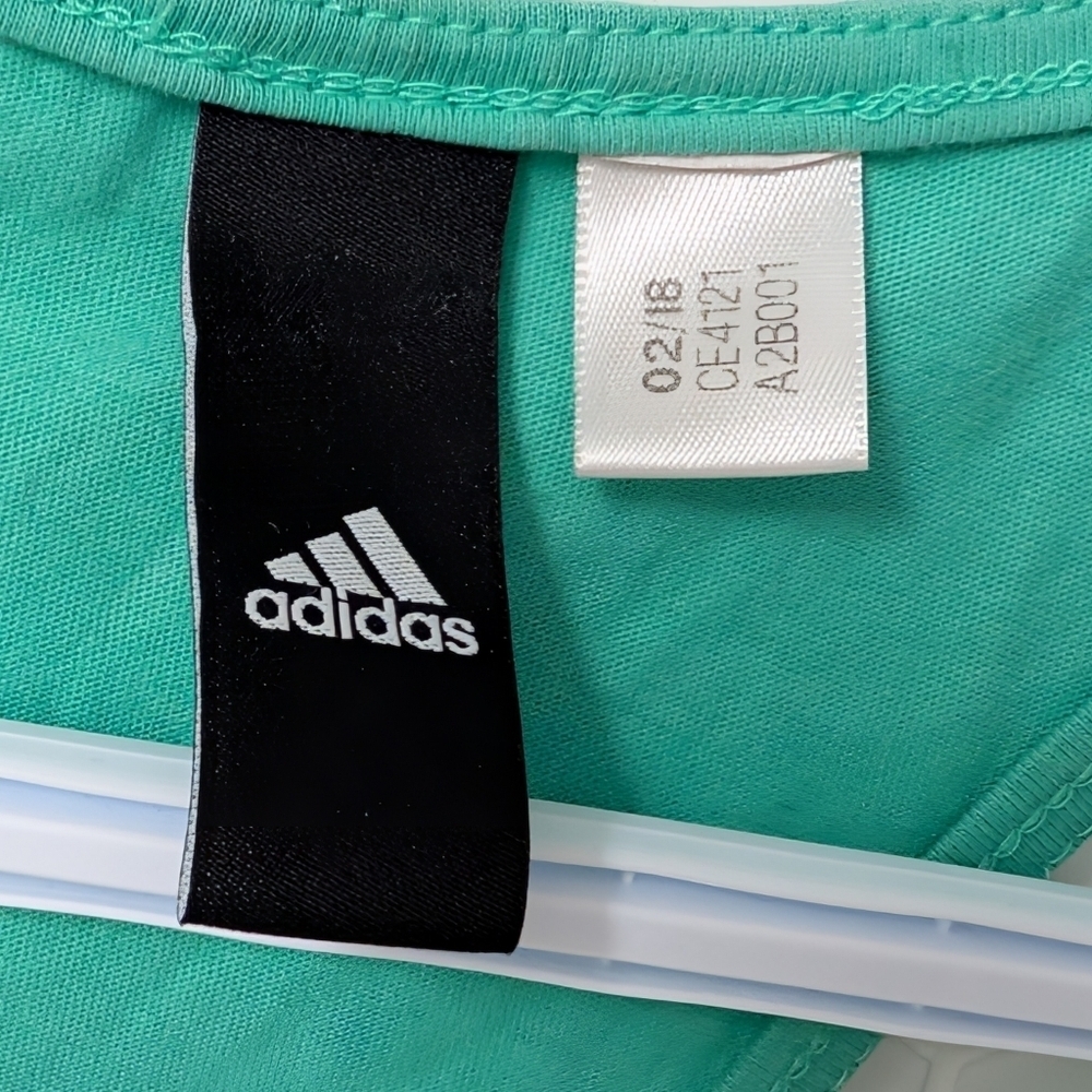 Adidas Performance Racerback Top, Turquoise - Picture 4 of 5